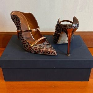 Maline Souliers rose gold Maureen Heel size 38 with box and dust bag